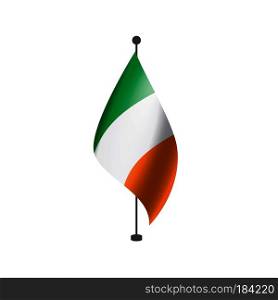 Ireland flag, vector illustration on a white background. Ireland flag, vector illustration