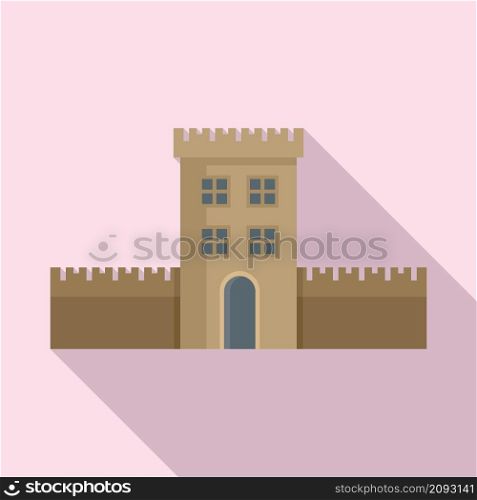Ireland fort icon flat vector. Castle culture. Historical fort. Ireland fort icon flat vector. Castle culture