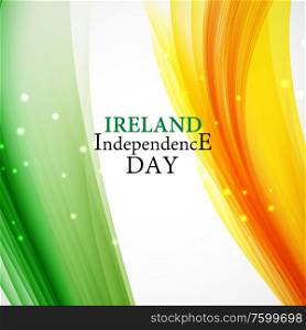 Ireland Independence Day Background Vector Illustration EPS10 . Ireland Independence Day Background Vector Illustration