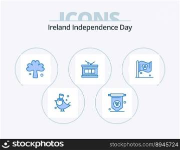Ireland Independence Day Blue Icon Pack 5 Icon Design. . sign. irish. flag. irish