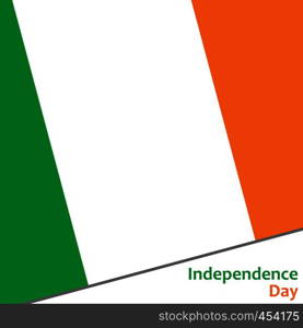 Ireland independence day with flag vector illustration for web. Ireland independence day