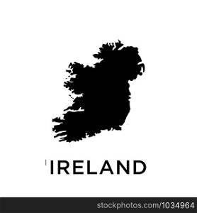 Ireland map icon design trendy