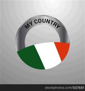 Ireland My Country Flag badge