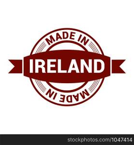 Ireland stamp design vector