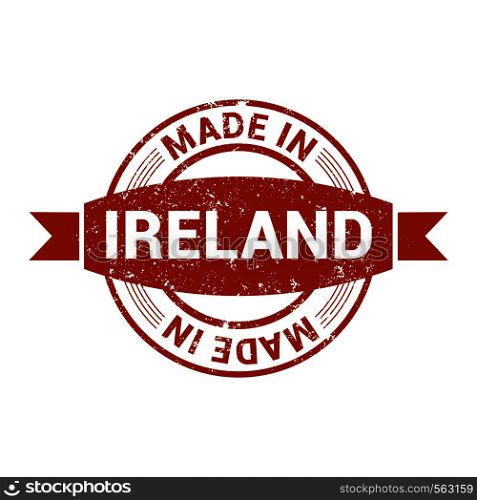 Ireland stamp design vector