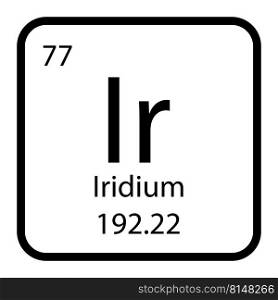 Iridium icon vektor illustratration design