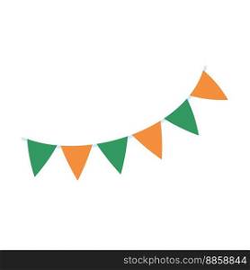 Irish flag on clover leaf background For St. Patrick’s Day Party Decorations