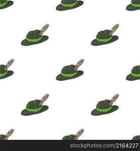 Irish hat pattern seamless background texture repeat wallpaper geometric vector. Irish hat pattern seamless vector
