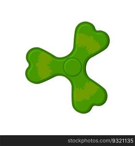 Irish spinner clover shamrock. Hand toy for Ireland. Green Clover Fidget finger  