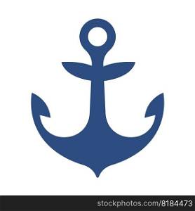 iron anchor icon ocean navigation equipment