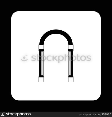 Iron arch icon in simple style isolated on white background. Construction symbol. Iron arch icon, simple style