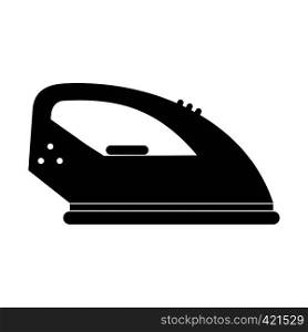 Iron black simple icon isolated on white background. Iron black simple icon
