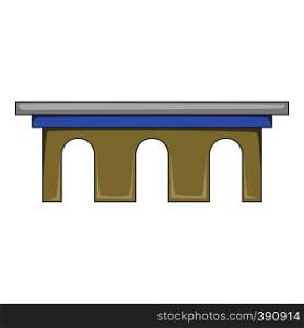 Iron bridge icon. Cartoon illustration of bridge vector icon for web design. Iron bridge icon, cartoon style