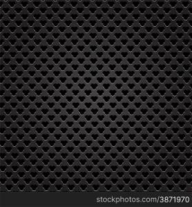 Iron Perforated Texture. Dark Metal Perforated Background.. Perforated Texture