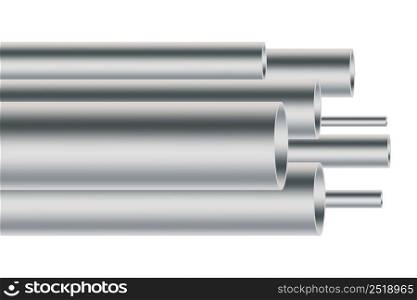 Iron pipes in abstract style on white background. Vector illustration. stock image. EPS 10. . Iron pipes in abstract style on white background. Vector illustration. stock image.