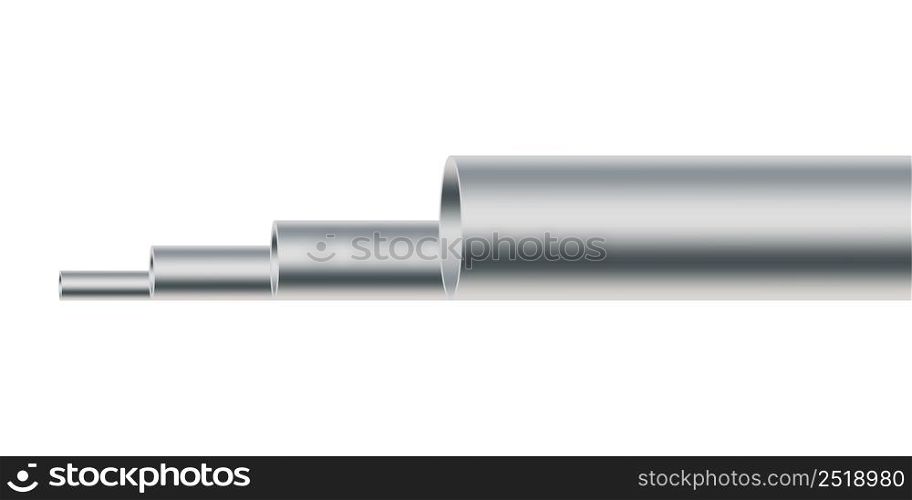 Iron pipes in abstract style on white background. Vector illustration. stock image. EPS 10. . Iron pipes in abstract style on white background. Vector illustration. stock image.