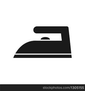 iron vector icon, flat design iron icon, illustration of silhouette iron