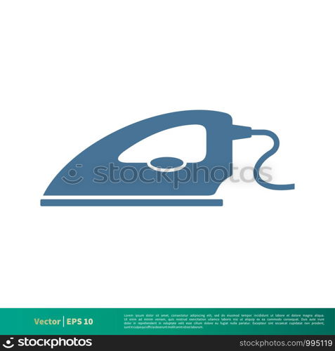 Ironing, Laundry Icon Vector Logo Template Illustration Design. Vector EPS 10.