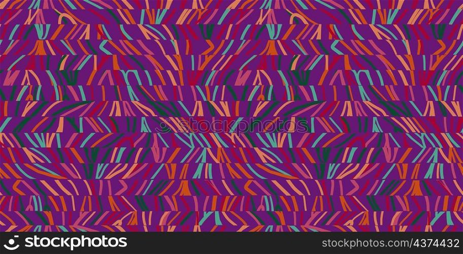 Irregular linear seamless pattern. Decorative curved lines wallpaper. Modern organic shapes background. Bark ornament. Design for fabric , textile print, surface, wrapping, cover. Vector illustration. Irregular linear seamless pattern. Decorative curved lines wallpaper. Modern organic shapes background.