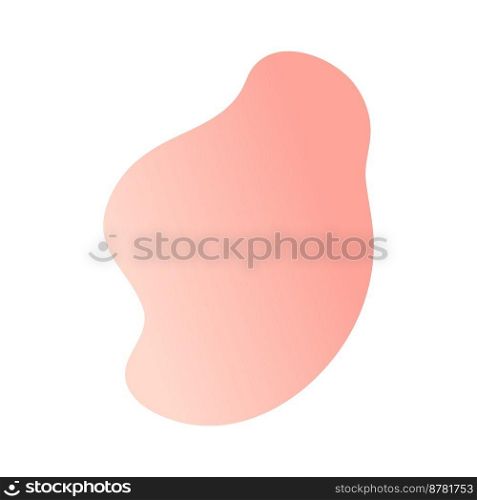 Irregular pink paint spot brochure element design. Minimalistic art. Vector illustration with empty copy space for text. Editable shapes for poster decoration. Creative and customizable frame. Irregular pink paint spot brochure element design