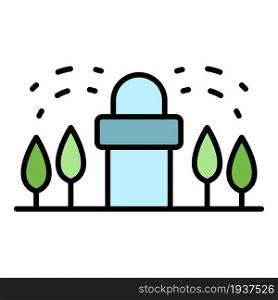 Irrigation tool icon. Outline irrigation tool vector icon color flat isolated. Irrigation tool icon color outline vector
