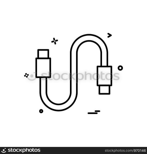 ISB cable icon design vector