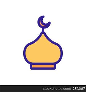 Islam icon vector. Thin line sign. Isolated contour symbol illustration. Islam icon vector. Isolated contour symbol illustration