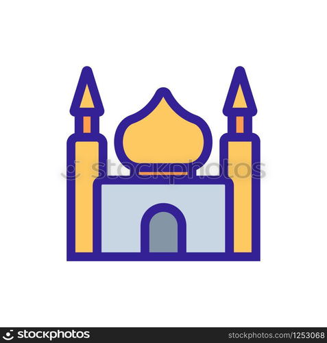 Islam icon vector. Thin line sign. Isolated contour symbol illustration. Islam icon vector. Isolated contour symbol illustration