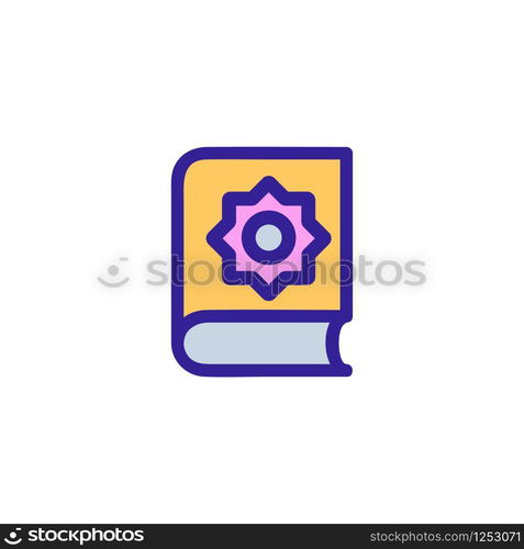 Islam icon vector. Thin line sign. Isolated contour symbol illustration. Islam icon vector. Isolated contour symbol illustration