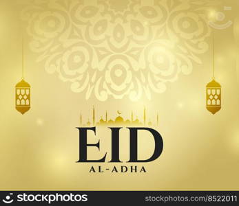 islamic decoration style eid al adha card design