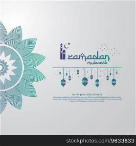 Islamic design concept abstract mandala Royalty Free Vector