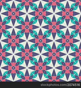 Islamic geometric seamless vector pattern