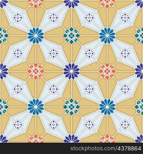 Islamic geometric seamless vector pattern