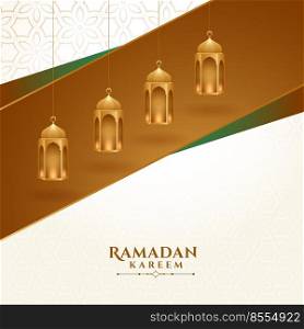 islamic golden l&decoration ramadan kareem background
