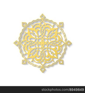 Islamic golden ornament, vector illustration