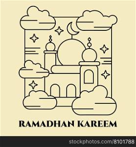 Islamic greeting ramadan kareem Royalty Free Vector Image