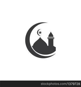 Islamic logo and symbol, Mosque icon vector template
