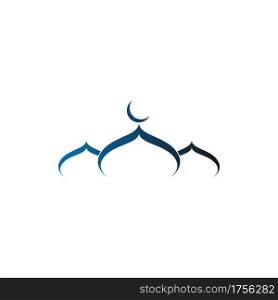 Islamic logo, Mosque icon design vector template illustration