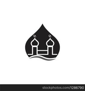 Islamic logo, Mosque icon vector template