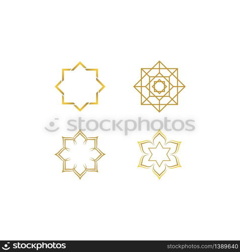 Islamic logo, Mosque icon vector template