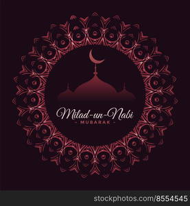 islamic milad un nabi festival card design