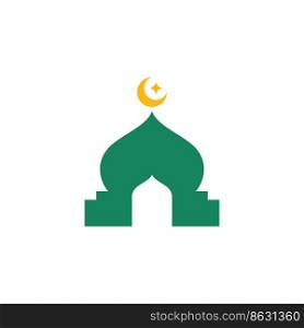 Islamic Mosque Logo Vector Tempalate