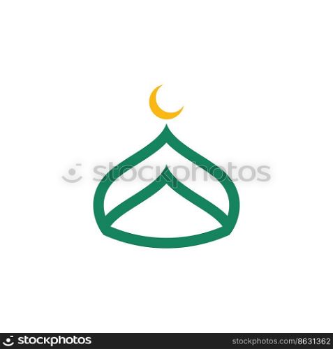 Islamic Mosque Logo Vector Tempalate