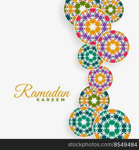 islamic pattern decoration ramadan kareem background