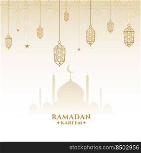islamic ramadan kareem eid greeting card design