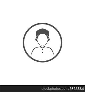  Islamic students icon logo design illustration template