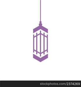 Islamic wallpaper, lantern icon vector template