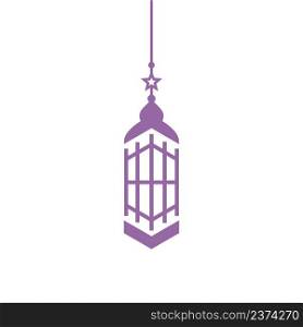 Islamic wallpaper, lantern icon vector template