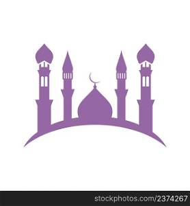 Islamic wallpaper, Mosque icon vector template