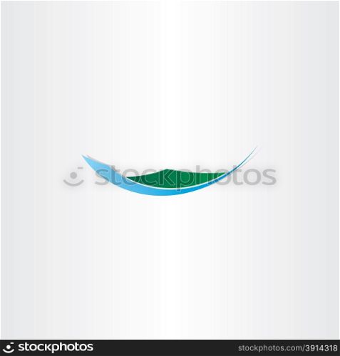 island vector mountain and water icon natural